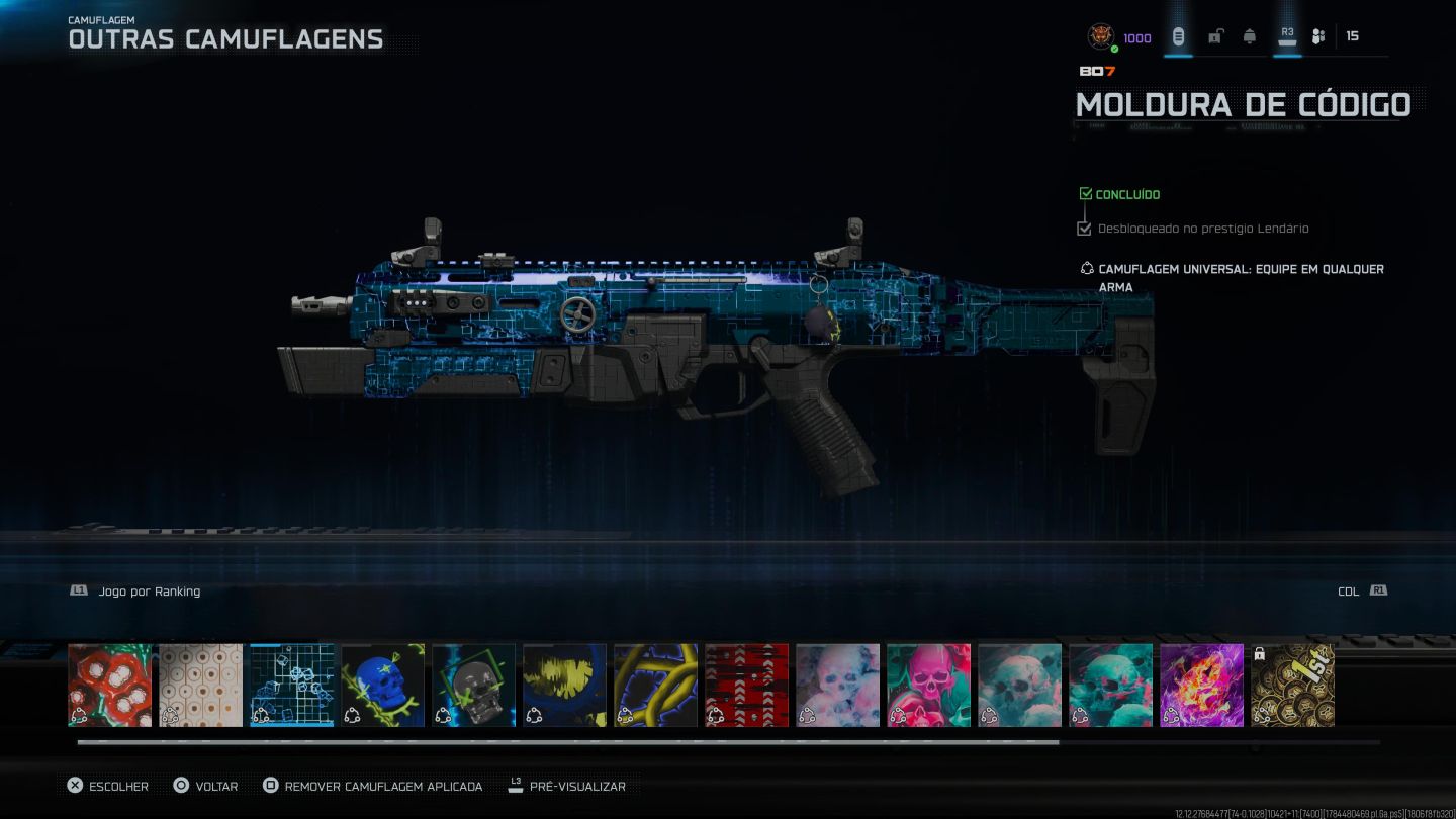 Conta Warzone/BO7 NÍVEL 1000