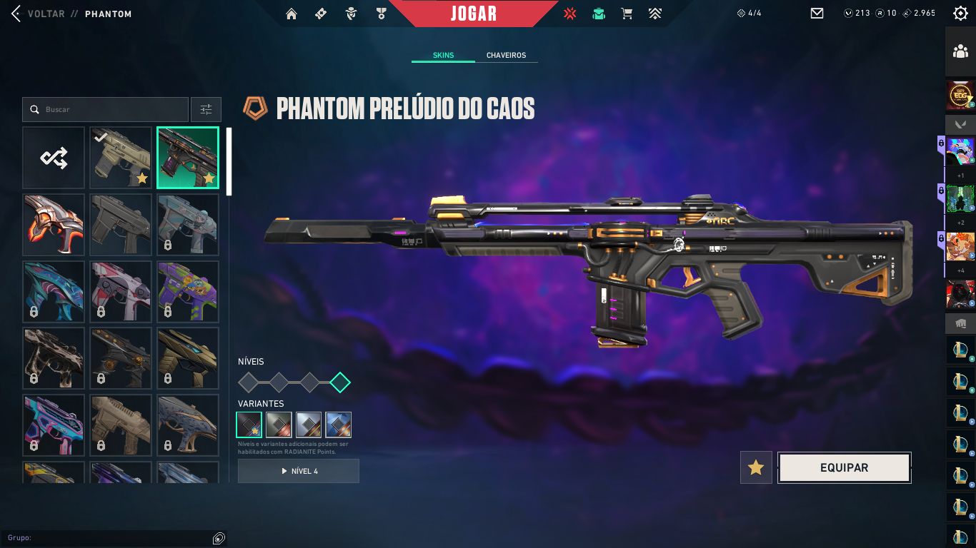 Conta de lol mais vava