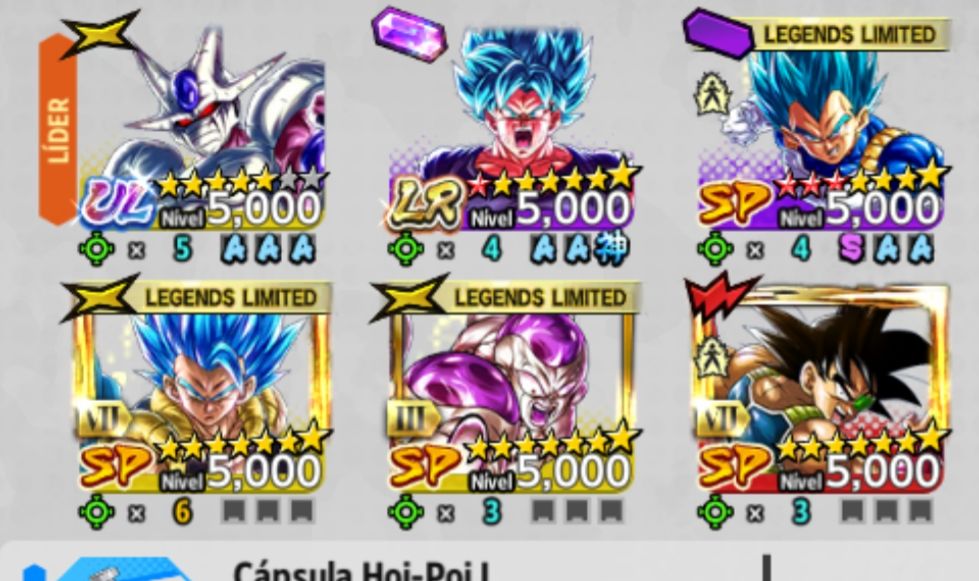 CONTA DRAGON BALL LEGENDS À VENDA