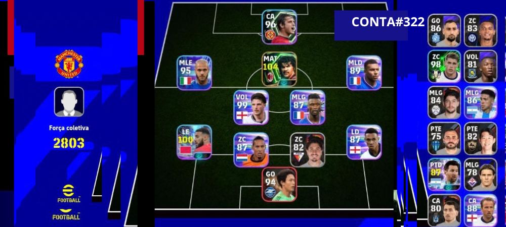 Contas Exclusivas de Efootball Mobile - Bigtimes, Épicos e Showtimes Incríveis