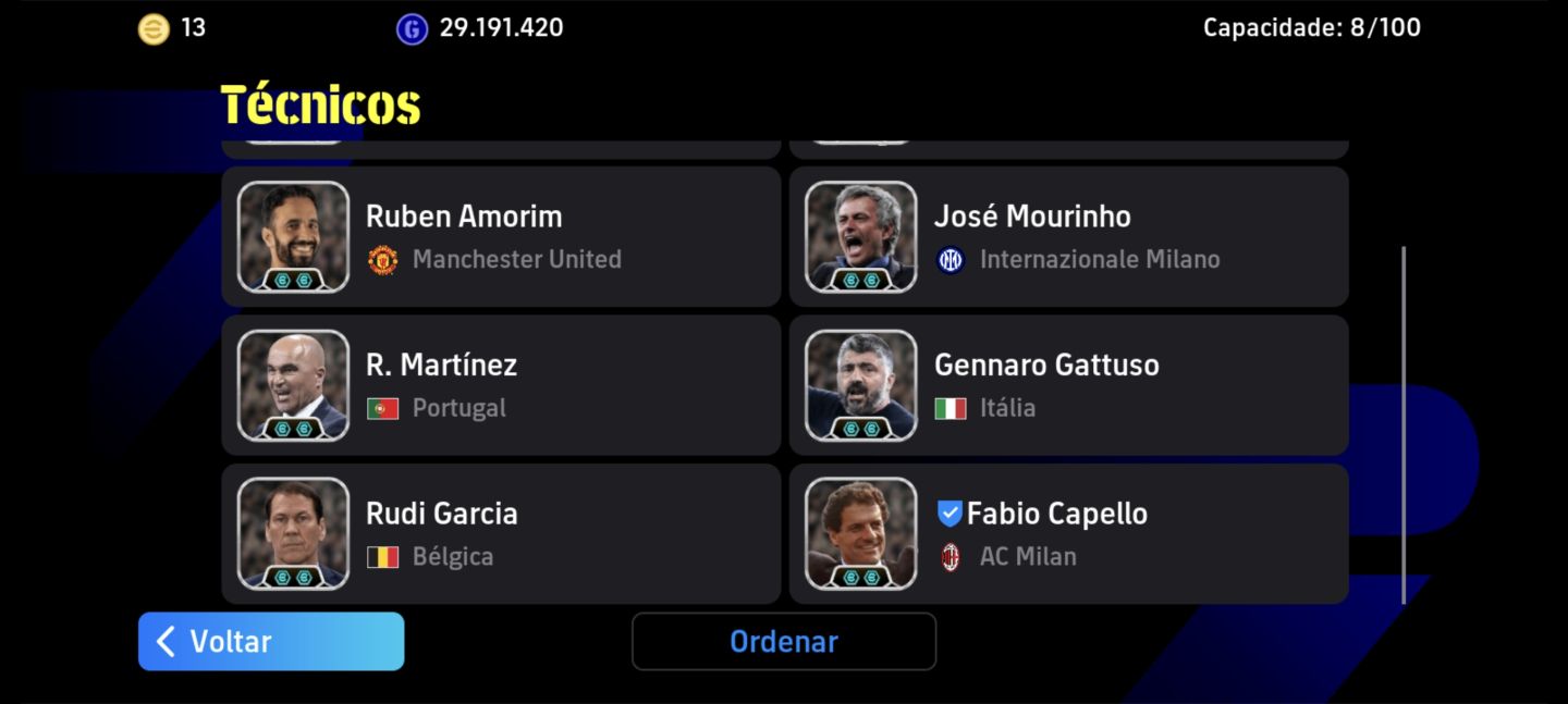 Conta efootball com 3321 de força