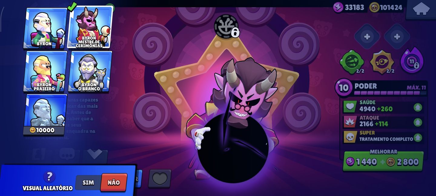 Conta profissional de brawl stars 66K de Troféus