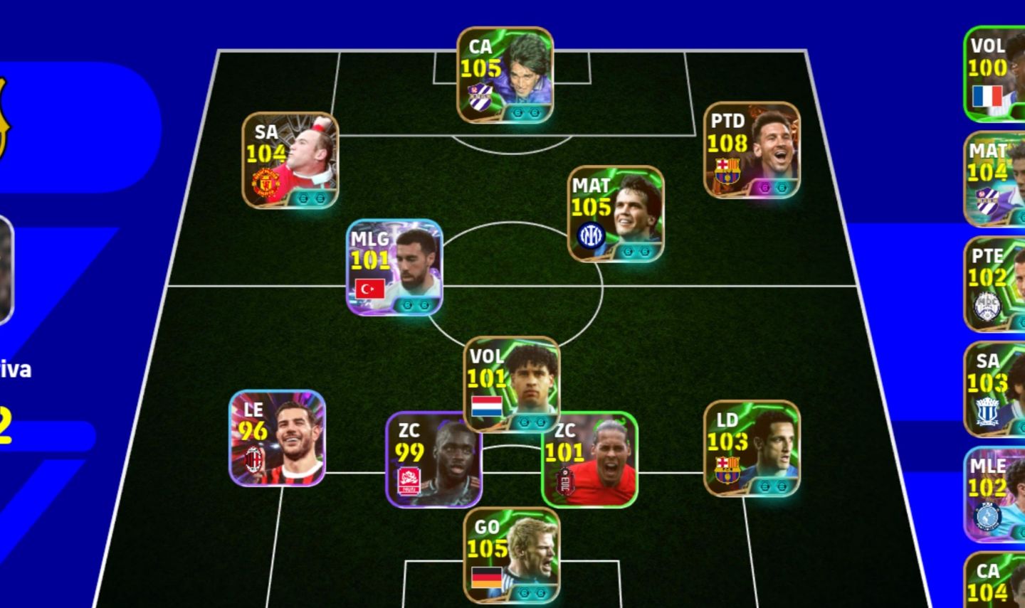 Conta efootball Messi blitz curler