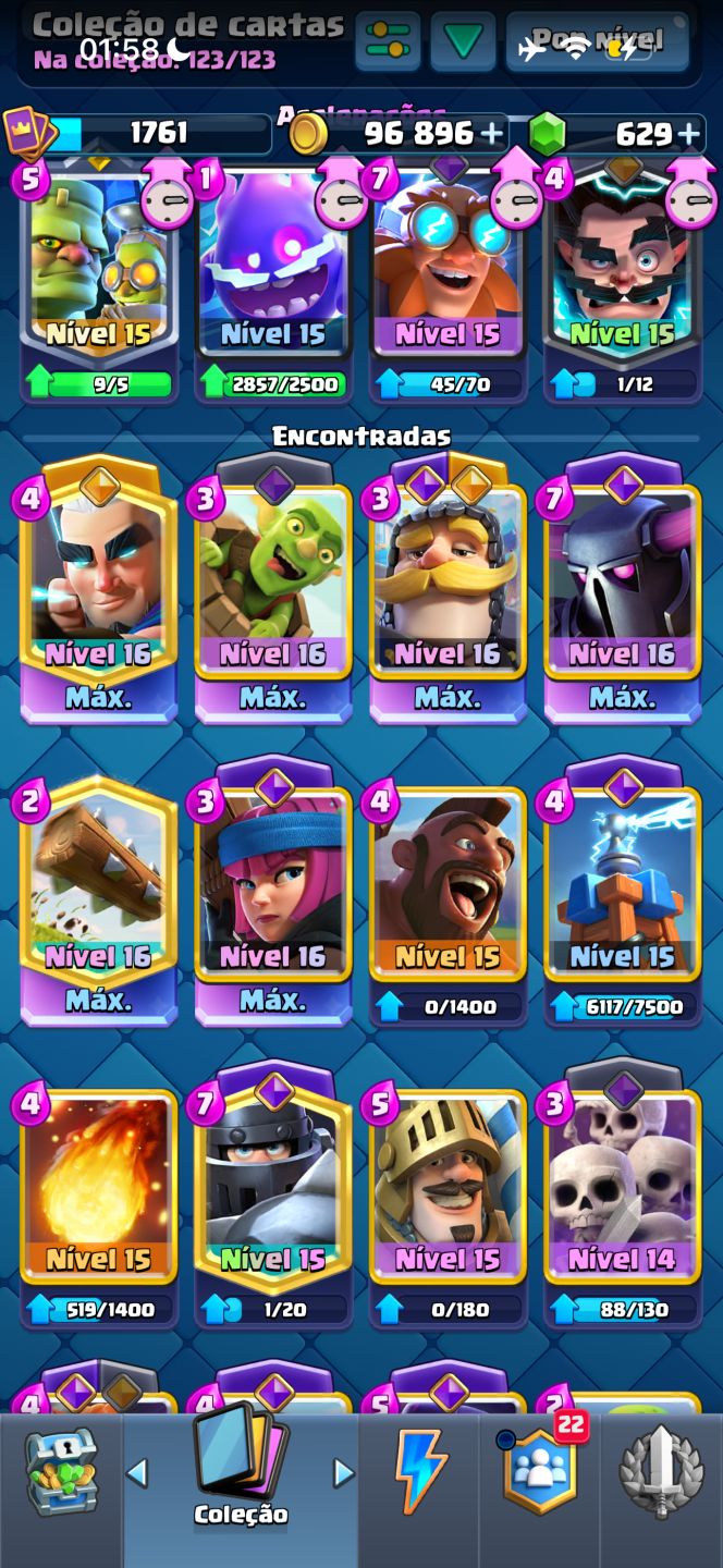 Conta de clash royale e de BRAWL STARS no precinho, as duas pelo precinho