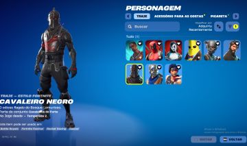 CONTA FORTNITE CAVALEIRO NEGRO, JOHN WICK, TRAVIS SCOTT + SALVE O MUNDO
