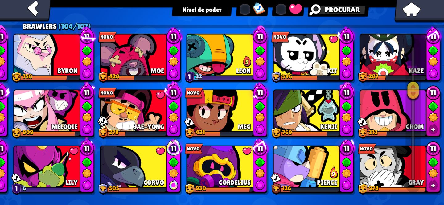 Conta Brawl stars de 2020 upada.