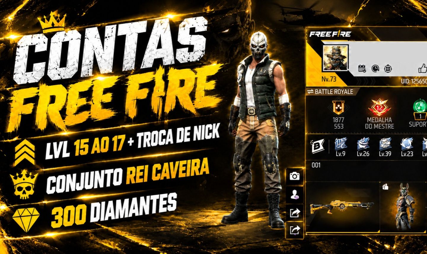 [MAIS BARATO] CONTAS GUEST COM DIMAS/REI CAVEIRA/TROCA DE NICK