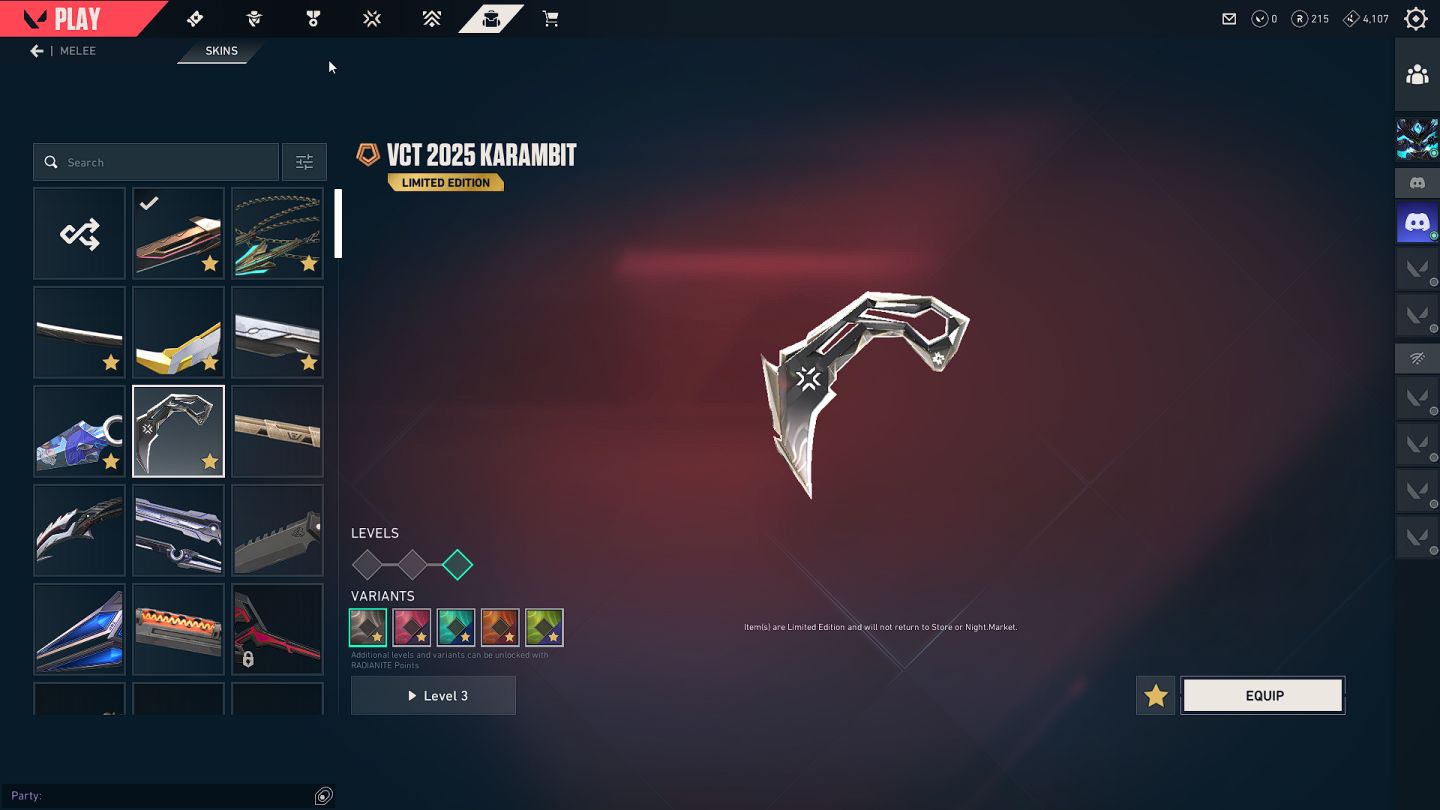 Conta Valorant preludio do caos e karambit sublime