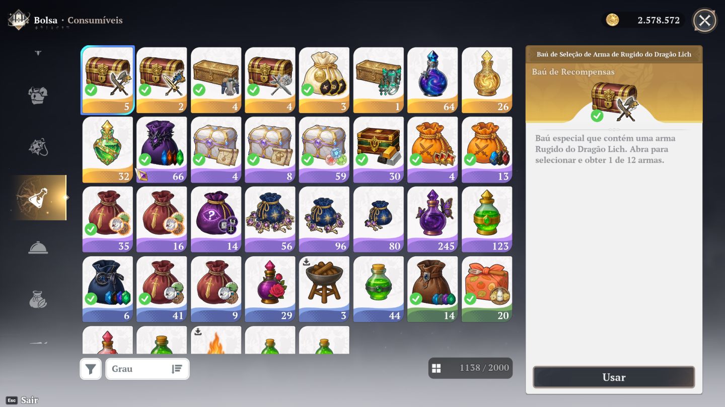 Conta and game todos os personagens 7Ds Origin