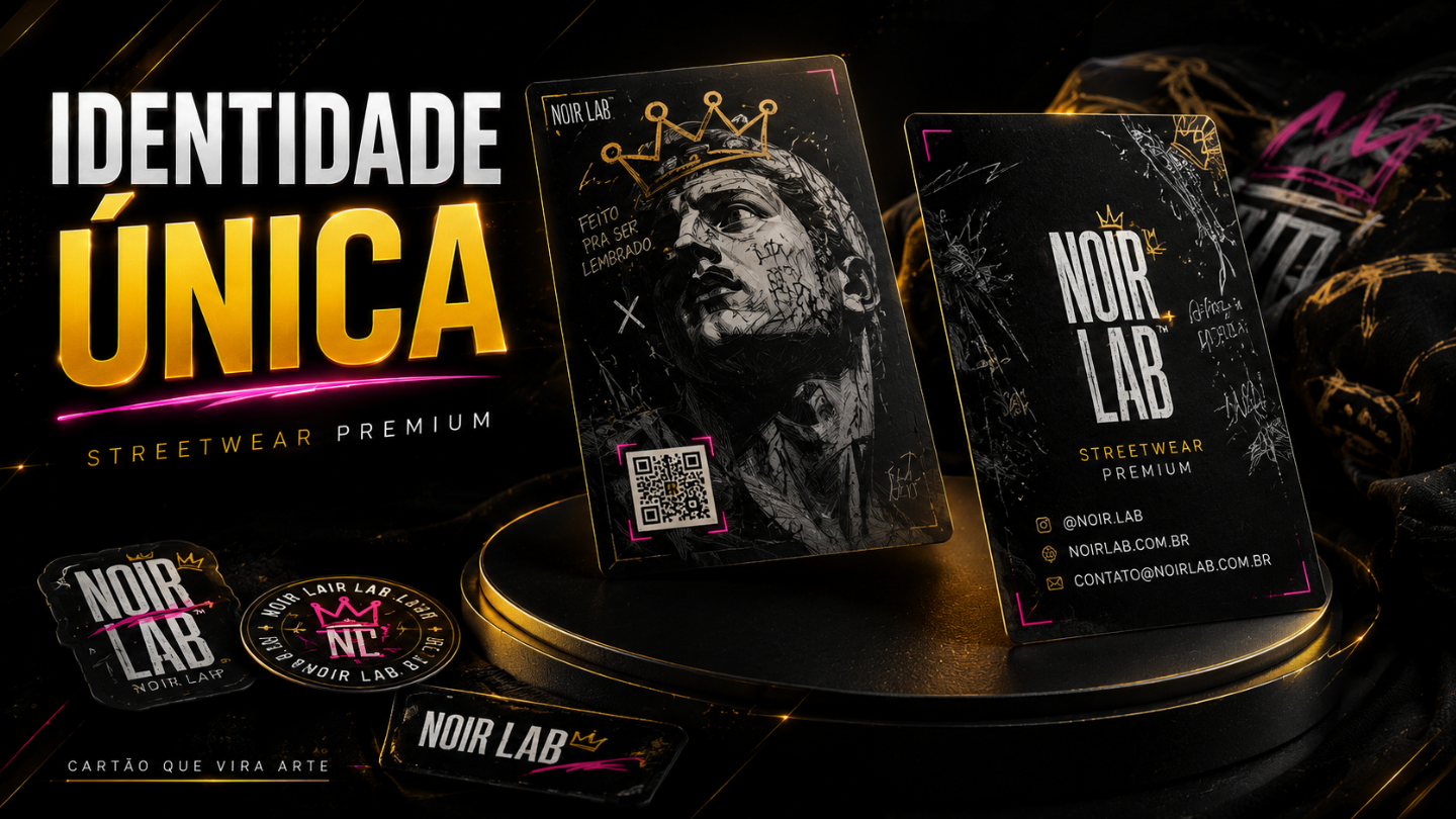 Criação de Arte para Cartão de Visita Premium Frente e Verso | Design Exclusivo