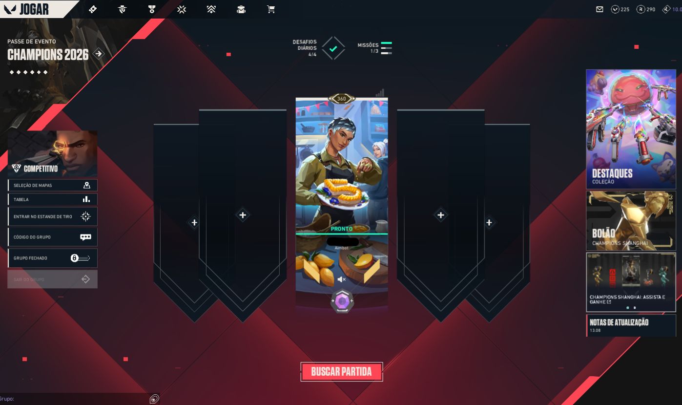 Conta valorant nivel 360 3x ascendente 3x facas 6x vandal 3x pesses 40k VP gasto