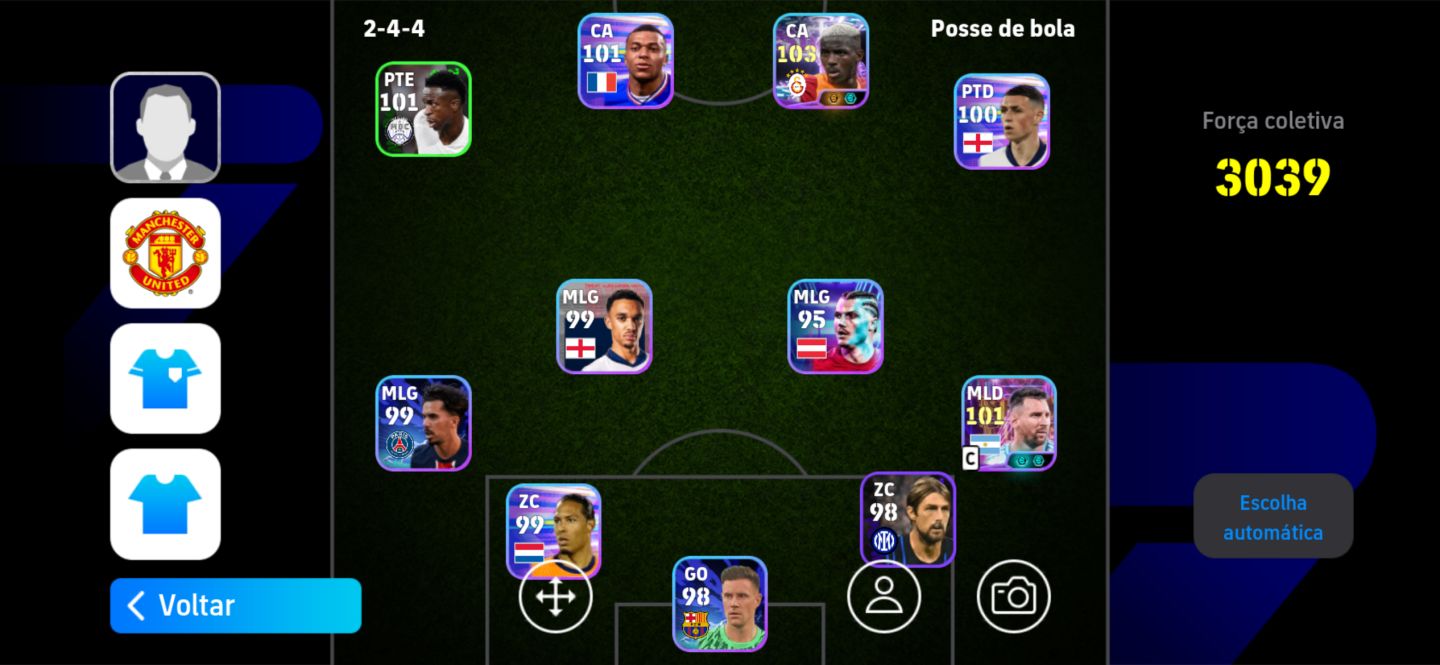 CONTA eFOOTBALL | 3039 FORÇA | MESSI 101 + MBAPPÉ 101 | 1,1M GP