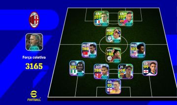 Conta Efootball com Kaká 108 força 3160+