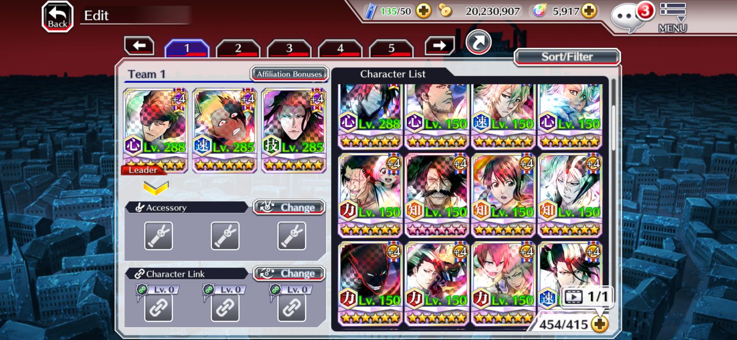 Conta insana de BLEACH BRAVE SOUL