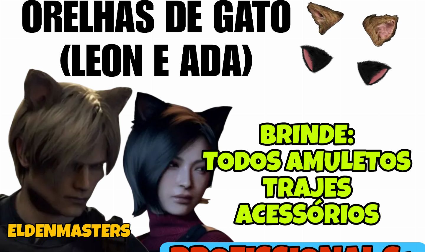 Resident Evil 4 Remake - Orelhas de Gato/Profissional Rank S (PS4/PS5)