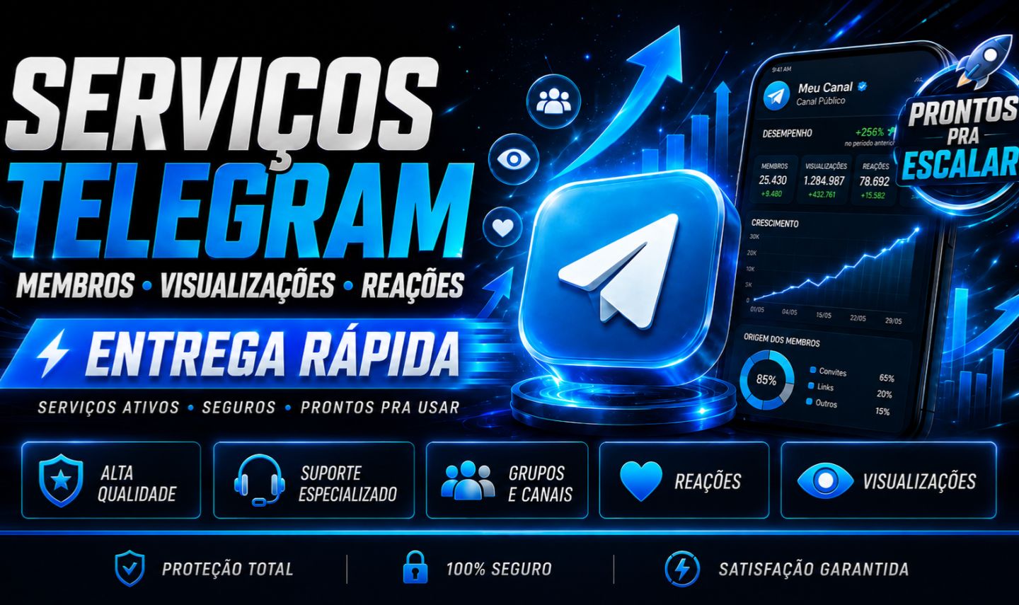 [PREÇO BAIXO] TELEGRAM | MEMBROS | VISUALIZAÇÕES | REAÇÕES | GRUPOS E CANAIS