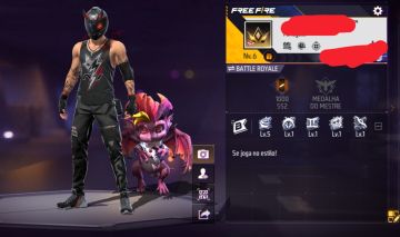 Conta free fire Level 6 com skin Predador do asfalto