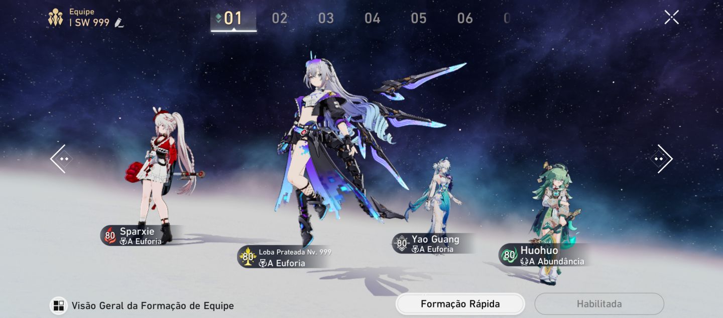 Conta com times completos SW 999 + Castorice, com MUITO conteúdo