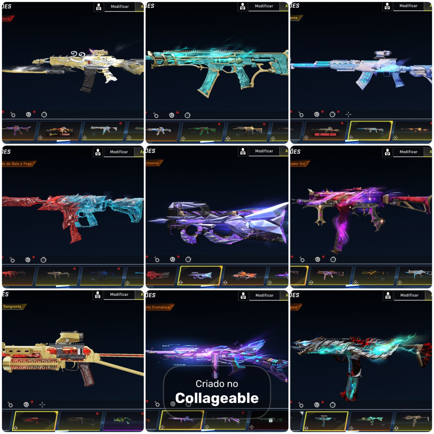 Conta blood strike com muitas skins