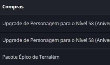Conta Wow classic (burning crusade) Iniciante.