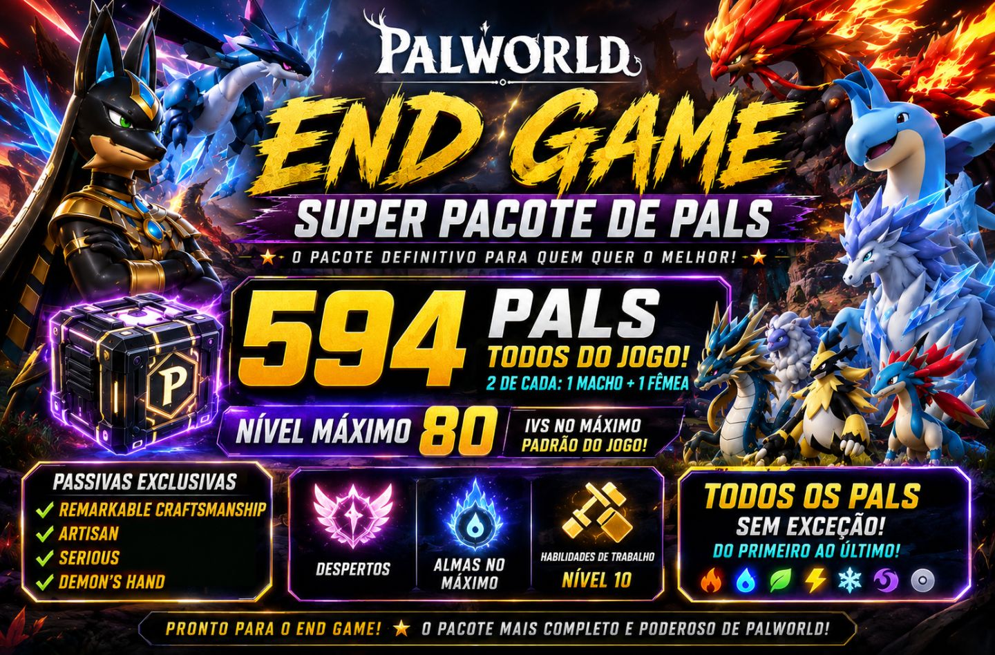 END GAME | O PACOTE MAIS INSANO DO PALWORLD