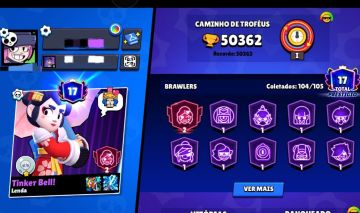 Conta Brawl Stars RARA (104/105 Brawlers + Parcerias!)