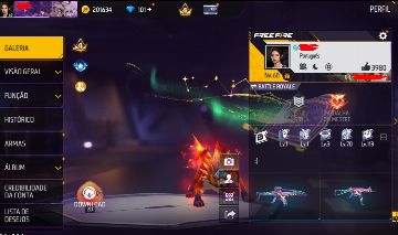 CONTA FREE FIRE GEMADA - ANGELICAL AMARELA - DUNK MASTER - 2 PUNHOS - INCUBADORA