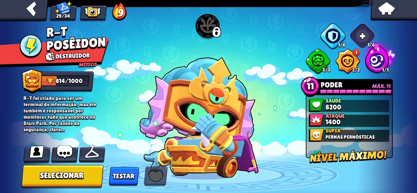 Essa conta muito boa de brawl stars conta full