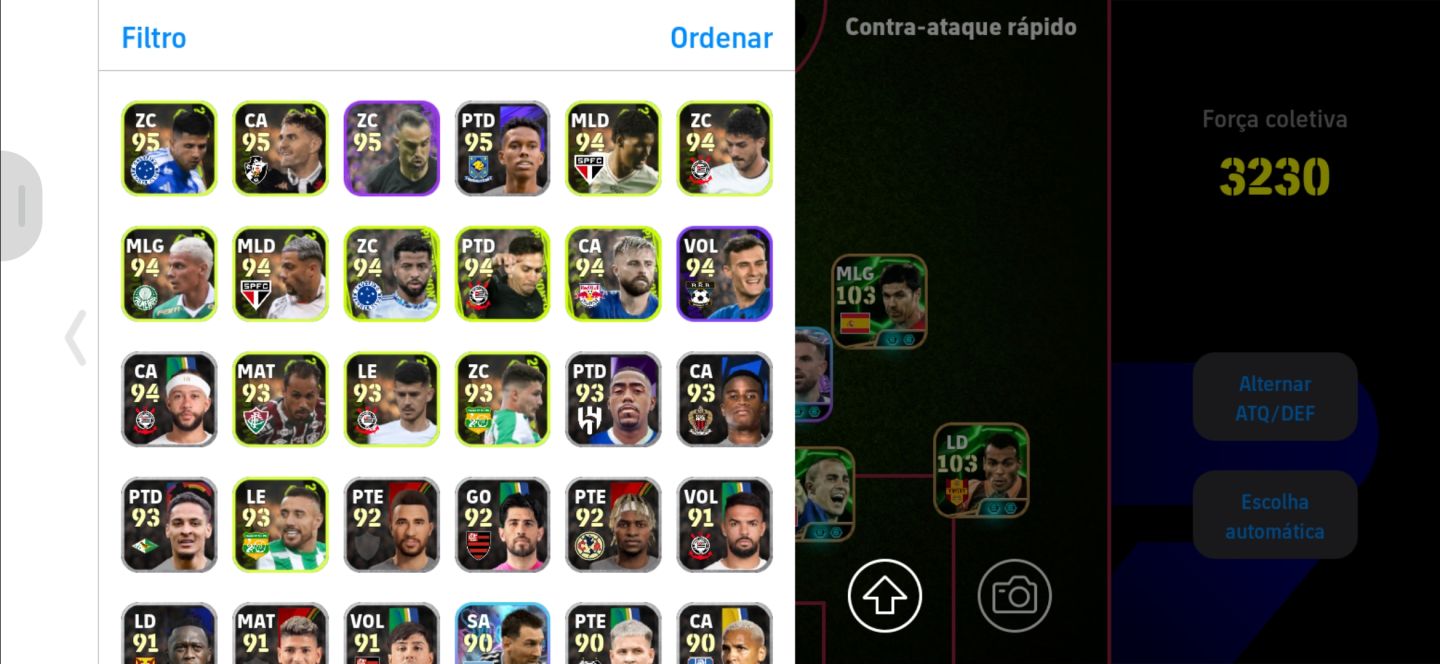 CONTA eFOOTBALL À VENDA FORÇA 3230 + ELENCO FORTE!