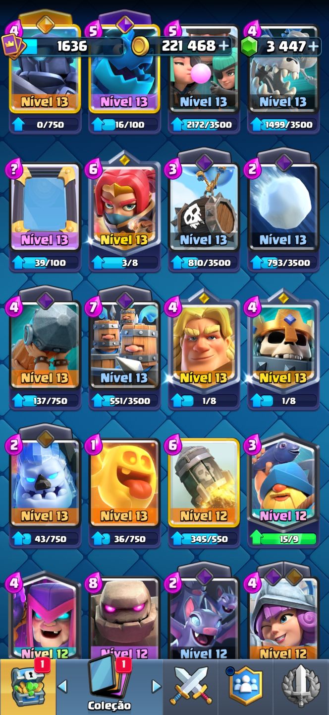 CONTA DE CLASH ROYALE