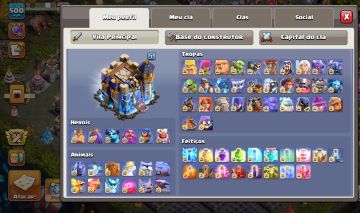 CONTA NÍVEL 500 CLASH OF CLANS 100% FULL (A MAIS RARA DO MERCADO HOJE)