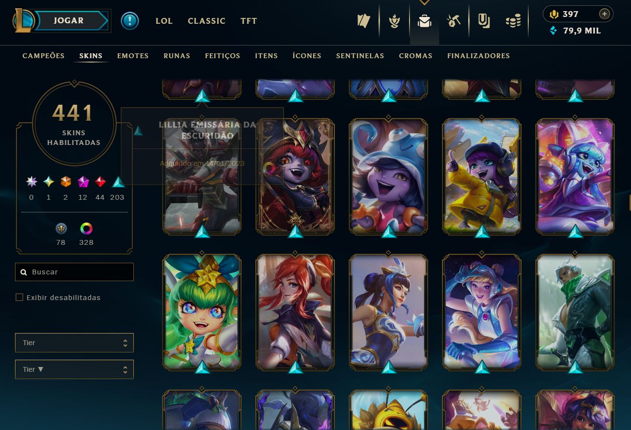 Conta LoL Nivel 700+ Com Skin JINX ARCANE e muito mais!