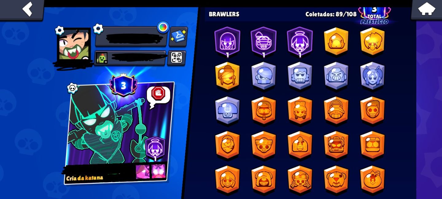 Conta de Brawl stars | 2023 | itens raros | Nori P1 em destaque