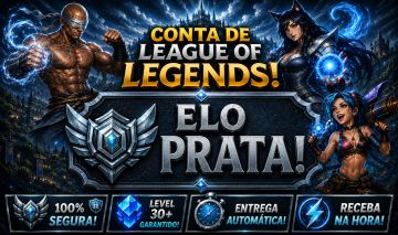 [Entrega Automática]prata, 8 Skins, com Míticas e Lendárias, Mmr Top, Lol Lvl 36