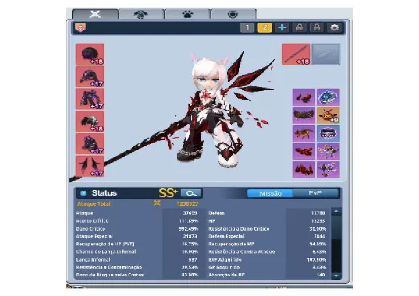 CONTA END GAME De GRAND CHASE/ Clvl650