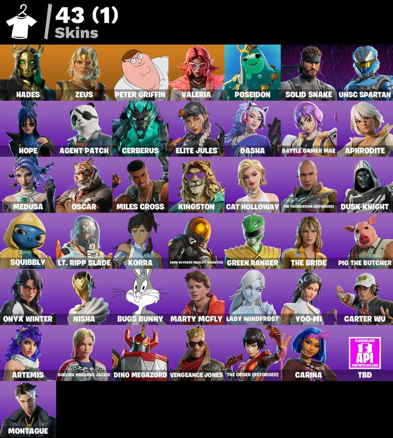 Conta de Fortnite com 43 Skins | Green Ranger | Promoção!