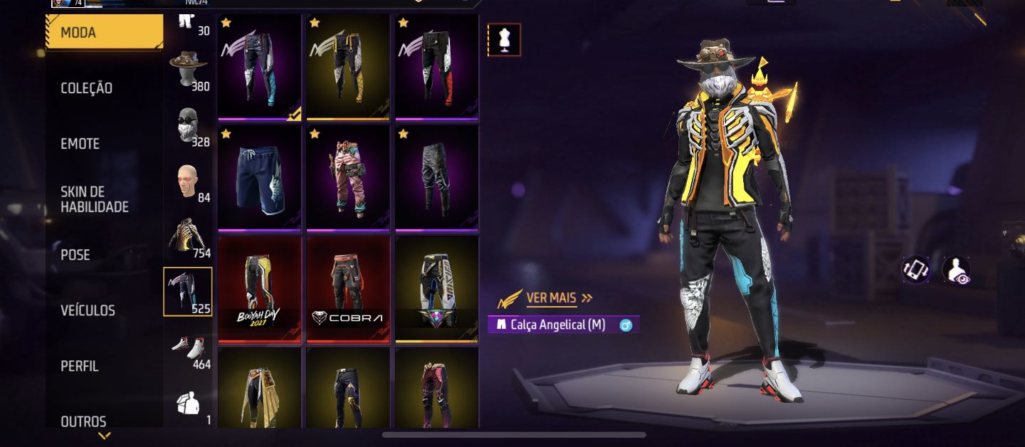Conta free fire rara