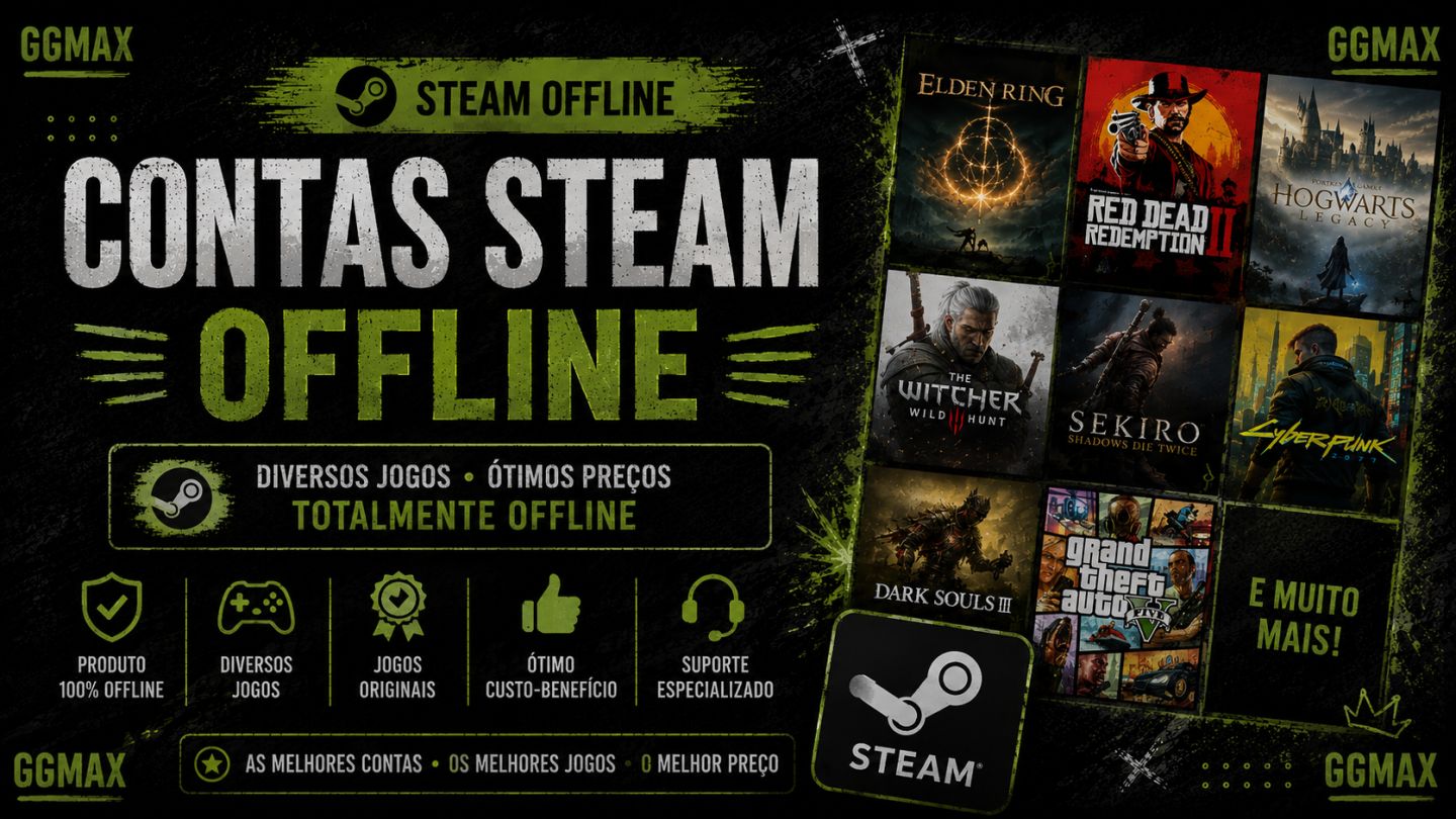 CONTAS STEAM OFFLINE (ENTREGA RÁPIDA)