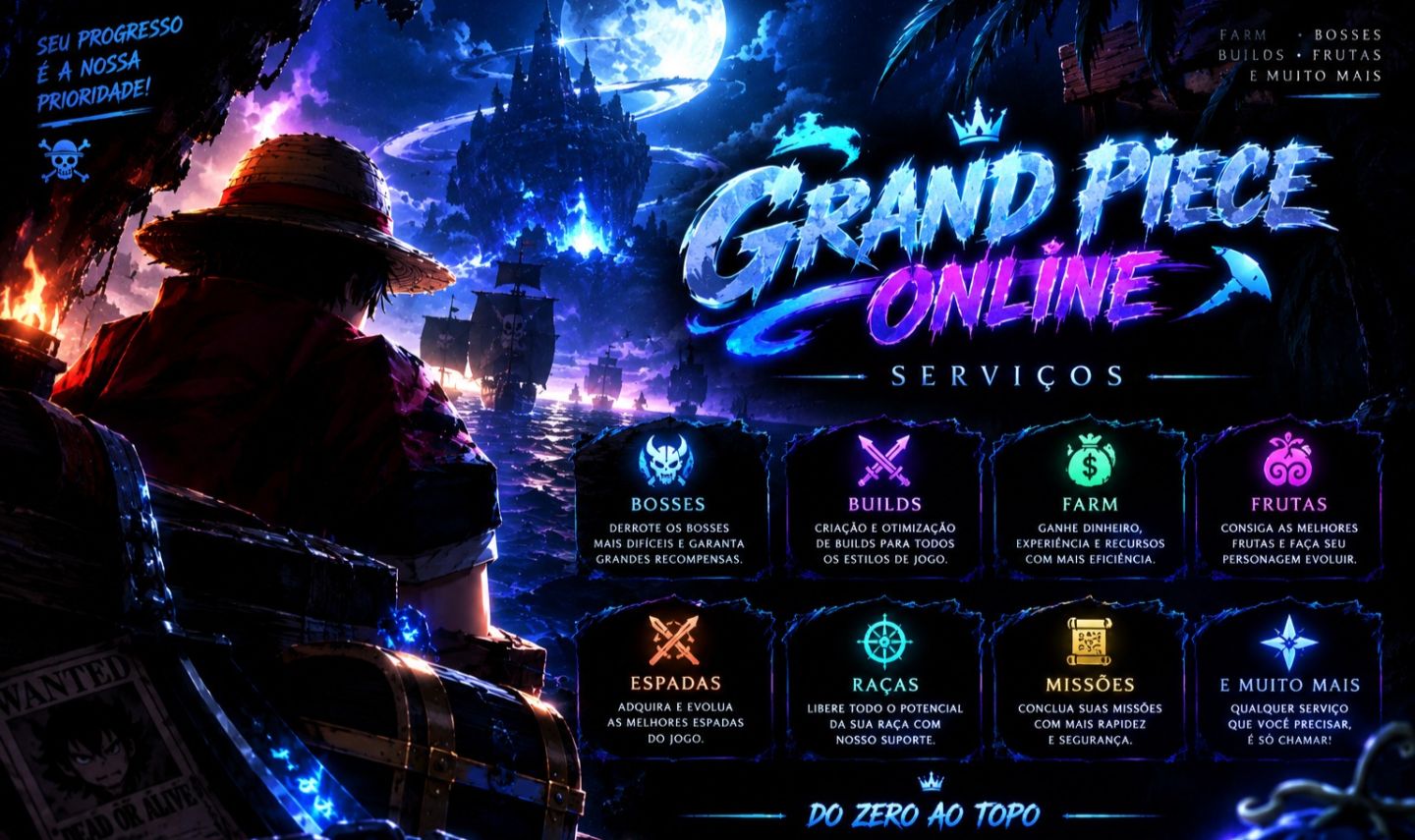 GRAND PIECE ONLINE [Frutas, Outifits, Acessorios] MELHOR PREÇO DA GGMAX