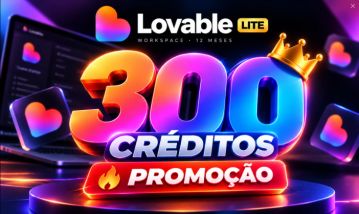 RECARGA LOVABLE.DEV | 300 CRÉDITOS + WORKSPACE