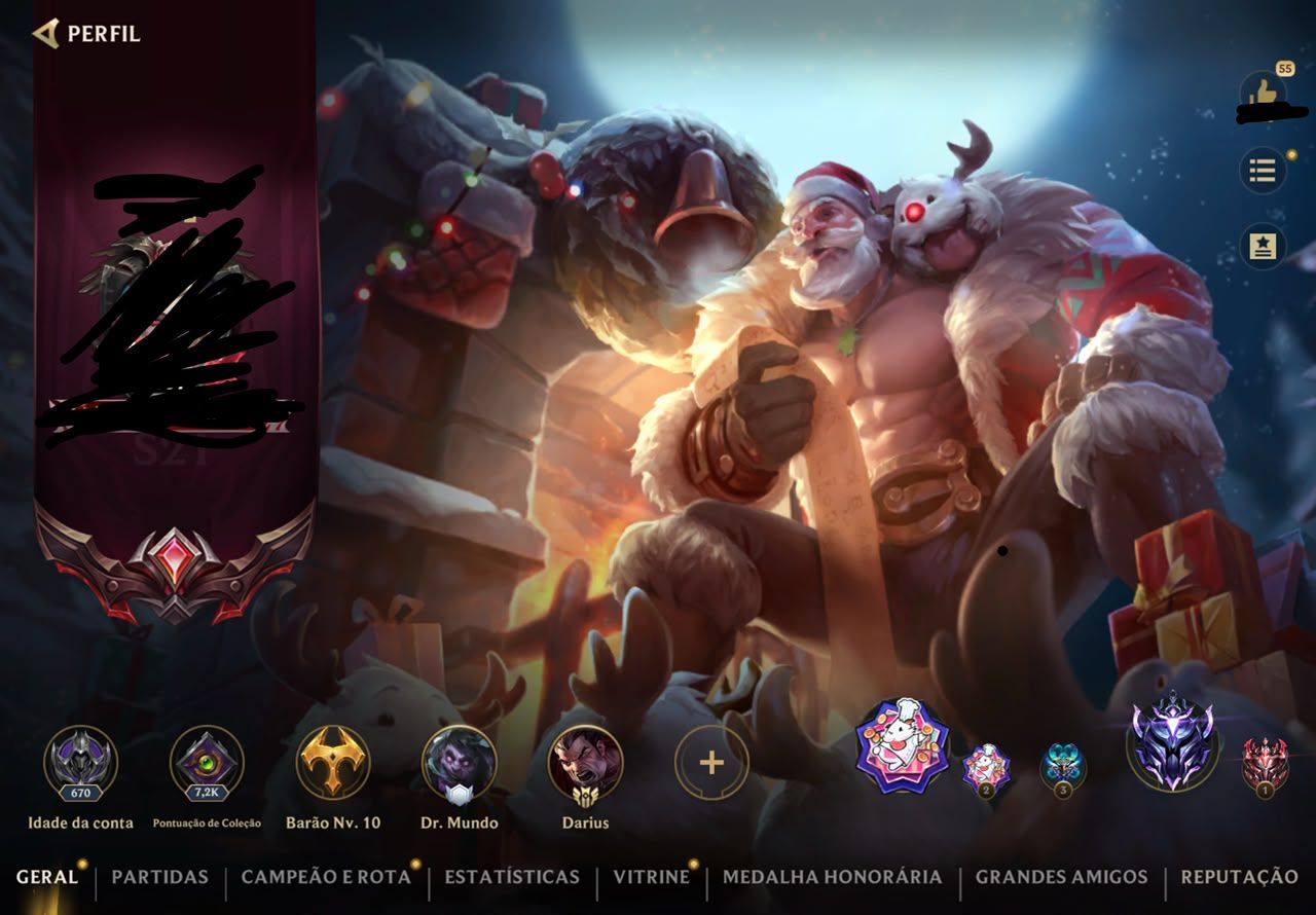 Conta Wild Rift GM(II) skins lendarias. Melhor custo beneficio