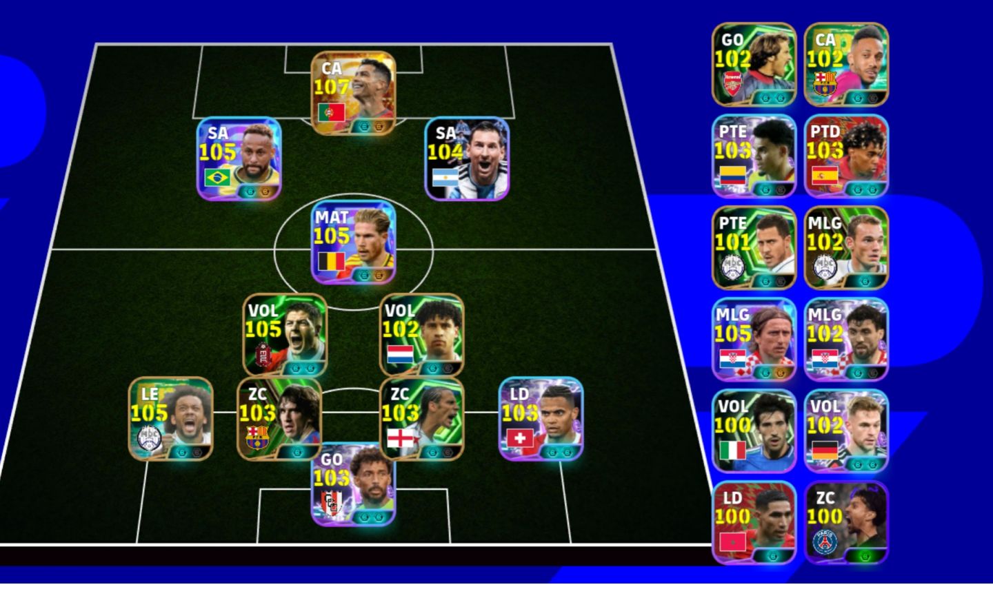 Conta de efootball com CR7 big