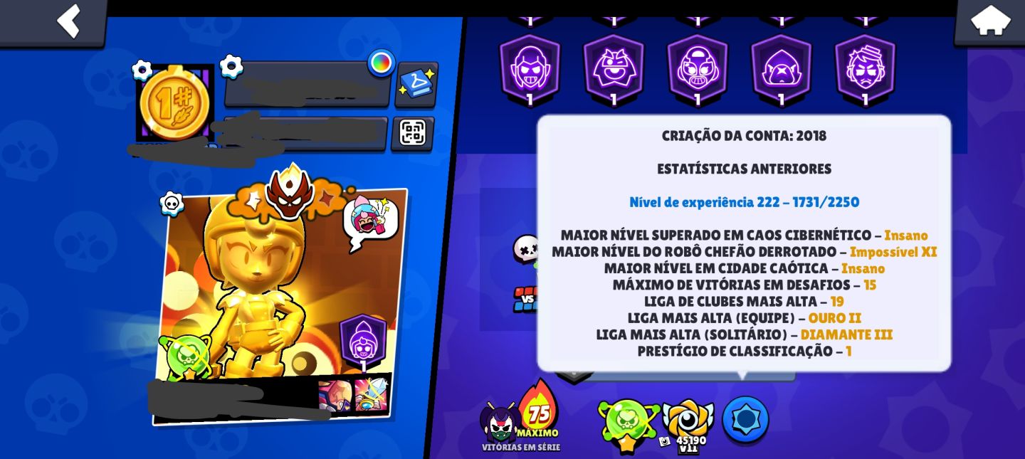 CONTA 2018 BRAWL STARS RARA!