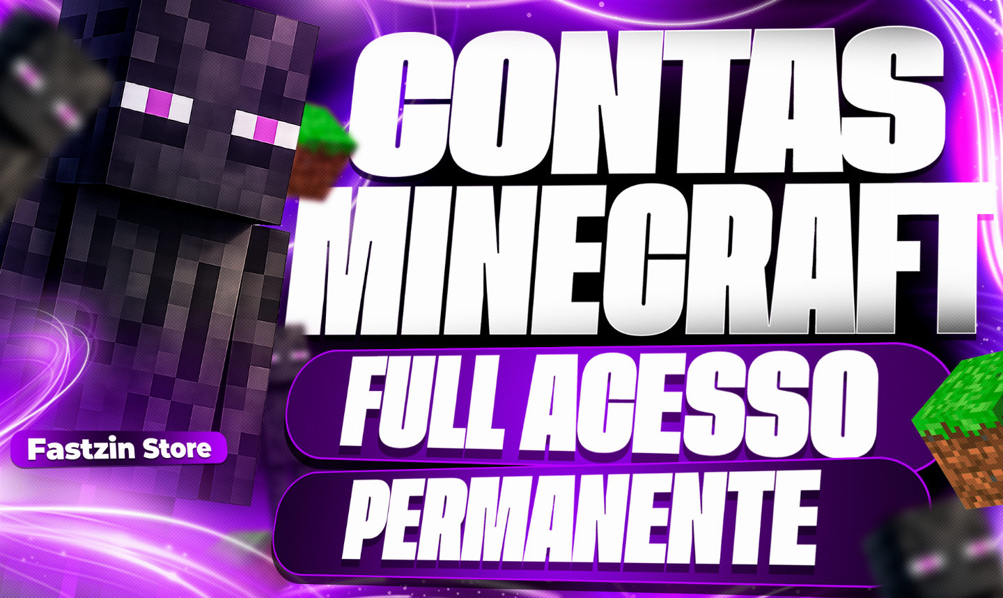 [PROMOÇÃO!!] CONTAS MINECRAFT - FULL ACESSO, PERMANENTE