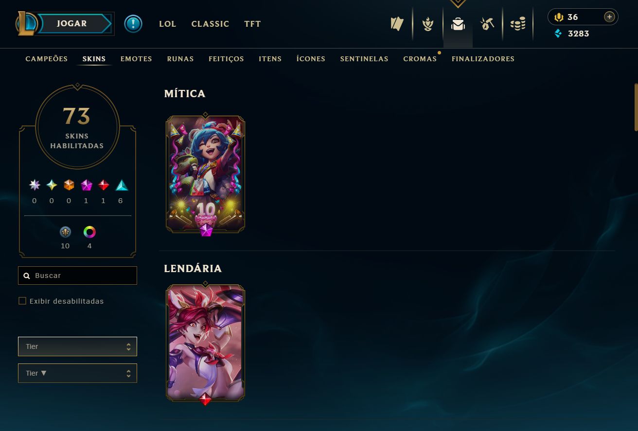 [ACESSO IMEDIATO] Ouro IV 73 Skins 80 Campeões