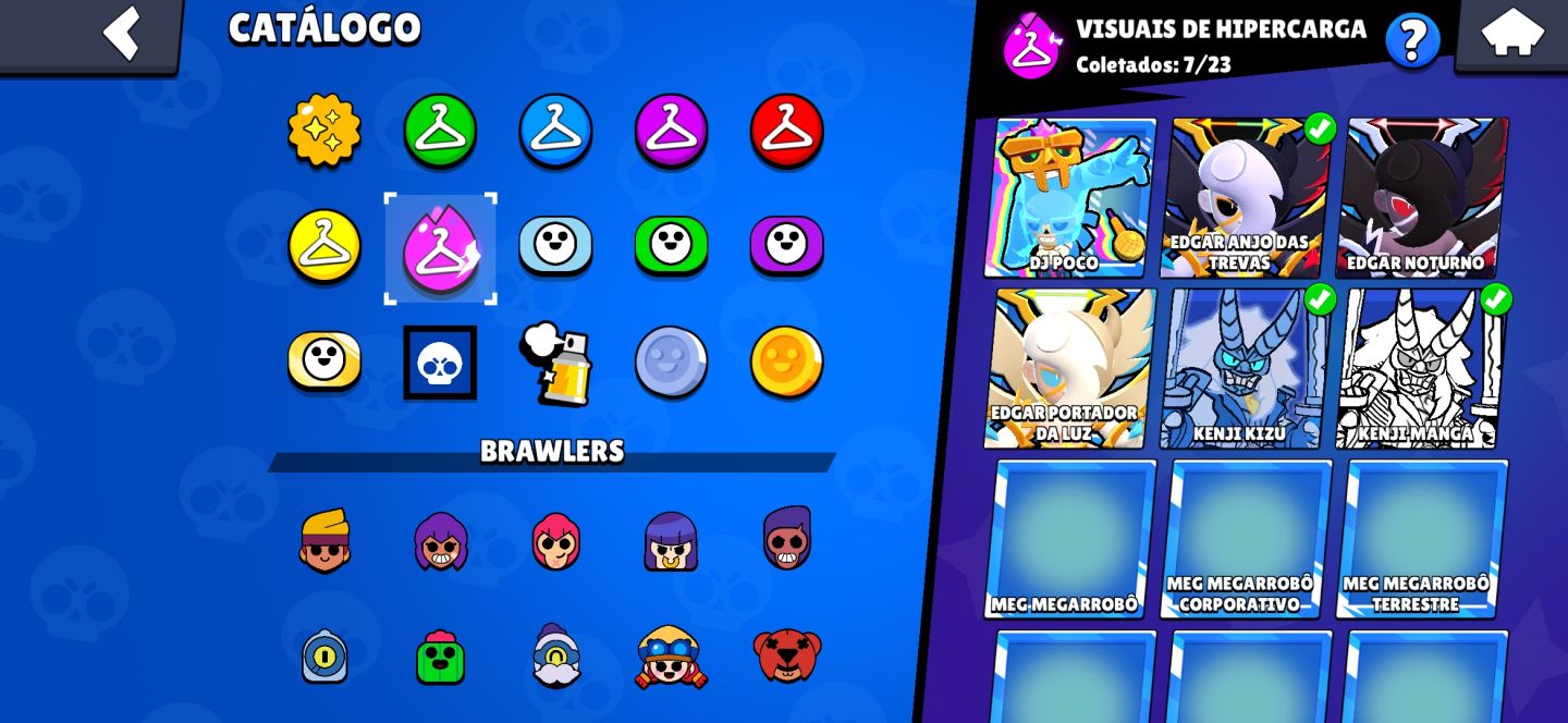 Conta Brawl Stars - CONTA DE 2019 COM SKINS RARAS