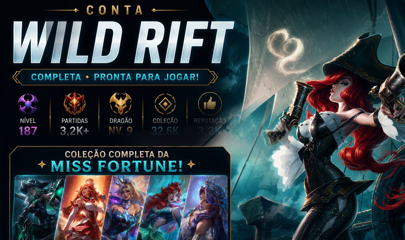 Conta ex desafiante com skins de prestígio
