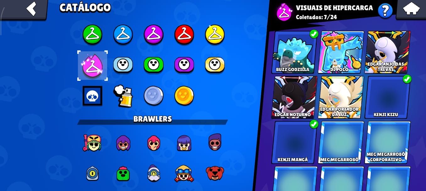 Conta Brawl Stars com TUDO DO JOGO, todos os brawlers upados, última fama.