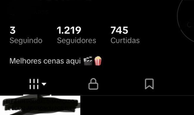 Conta Tik tok 1200+ seguidores