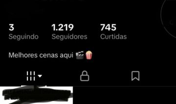 Conta Tik tok 1200+ seguidores